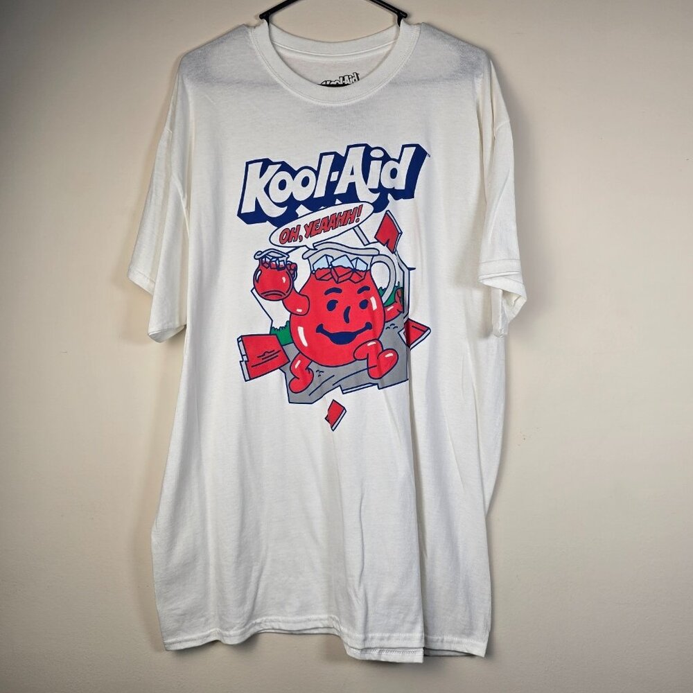 Graphic Tee Shirt Extra Large Kool-Aid White T-Shirt Geek Pop Culture Streetwear